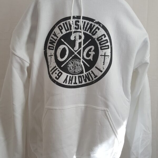 ONLY PURSUING GOD HOODIE (WHITE)